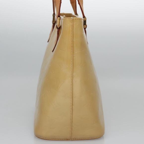 LOUIS VUITTON Monogram Vernis Houston Hand Bag Beige M91004 - Picture 3 of 16